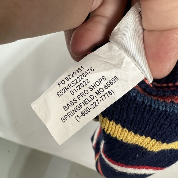 Natural Reflections Desert Stripped Knit 100% Cotton Hoodie Women's Large - Picture 7 of 7